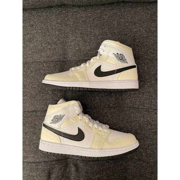 Nike Women's Air Jordan 1 Mid - Coconut Milk - Picture 6 of 9